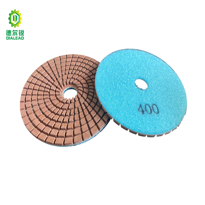 4 Inch Wet Flexible Diamond Polishing Pad for Engineered Stone Marble And Granite