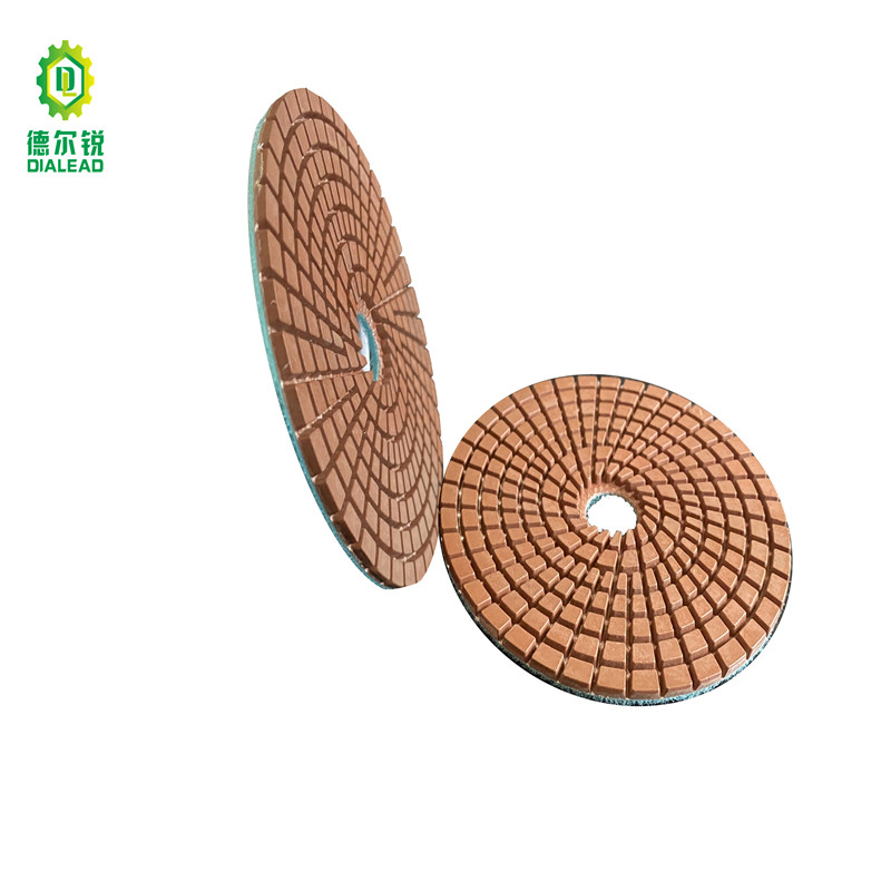 4 Inch Wet Flexible Diamond Polishing Pad for Engineered Stone Marble And Granite